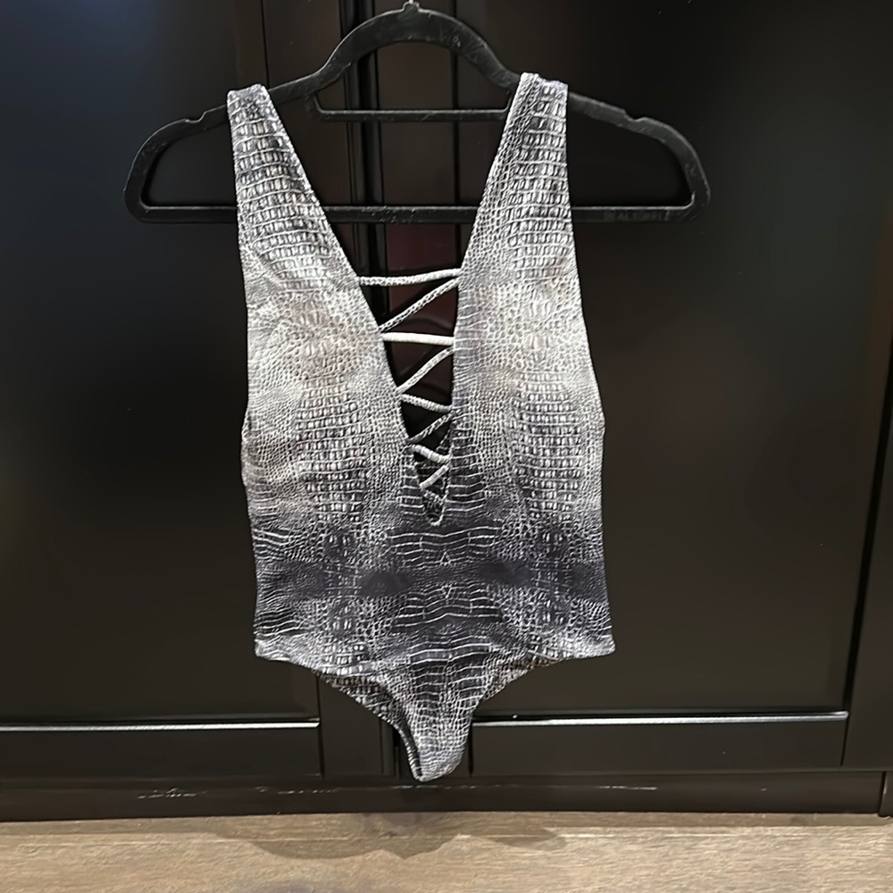 Indah lace up one piece